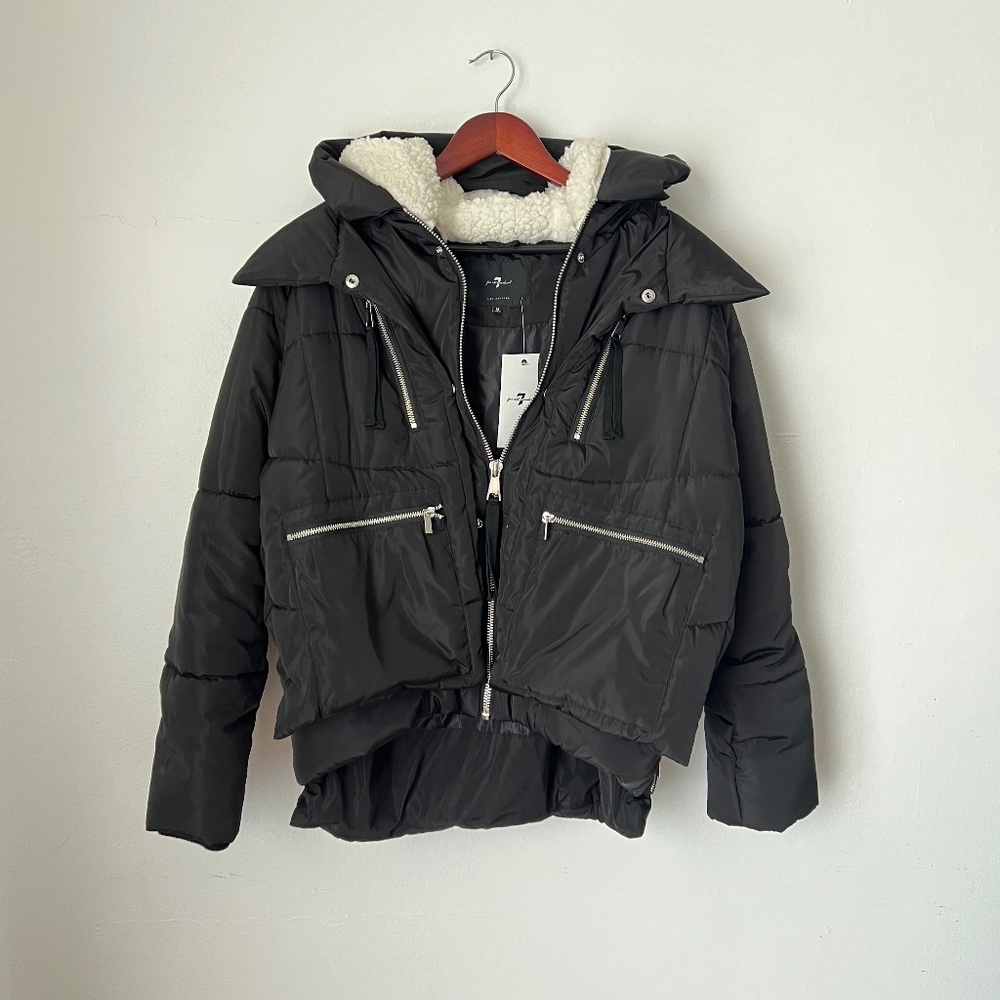 NWT 7 For All Mankind Thermal Puffer Jacket M